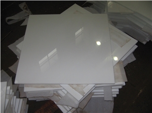 Exporter Crystallized Glass Stone Panel, White Nano Glass Flooring Tile