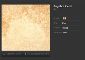 Angelica Coral Travertine, Travertine Slabs & Tiles