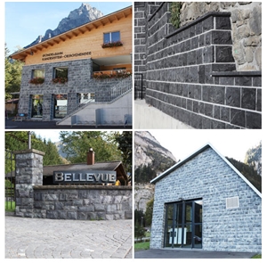 Black Quartzite Building Stones, Wall Stone
