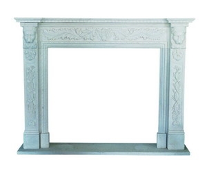 White Marble Fireplace