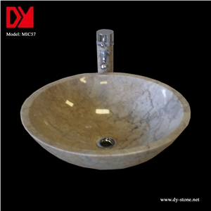 DaYang Stone Sink Mic057, Milk Pink Onyx Sink