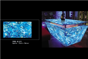 Blue Agate Table