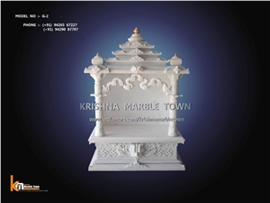Ambaji White Marble HOME Temple, White Marble Art Works