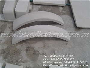 Laizhou Snow White Marble Stair Tread, China White Marble Stair Treads