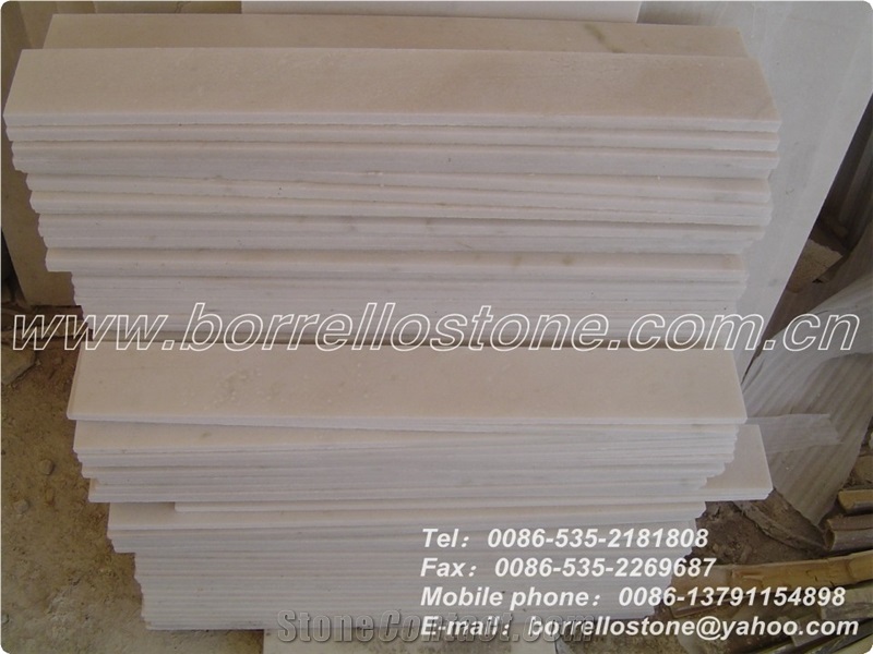 Laizhou Snow White Marble Stairs, Steps