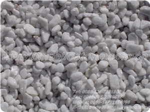 Pure White Marble Pebble Stone