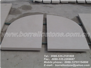 Pure White Marble Stair Tread