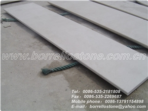 Pure White Marble Stair Tread, China White Marble Stair Treads