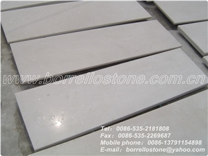 Pure White Marble Stair Tread, China White Marble Stair Treads