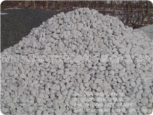 Pure White Pebble Stone, White Marble Pebble Stone