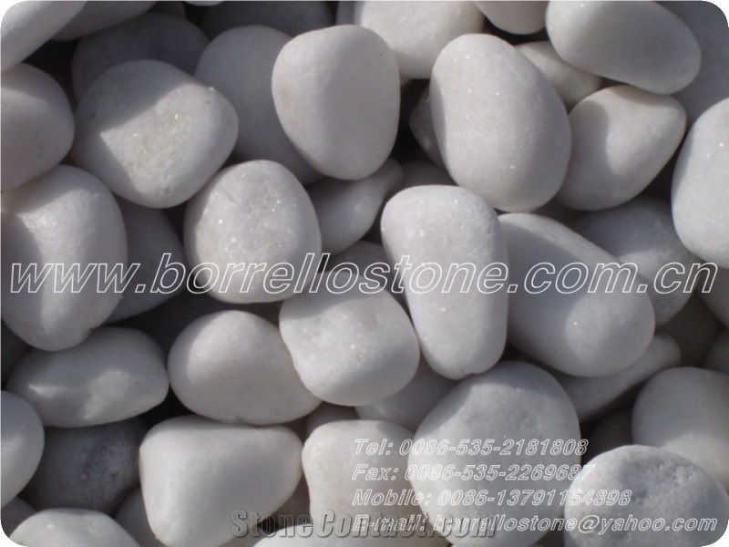 Pure White Pebble Stone for garden