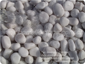 Pure White Pebble Stone, White Marble Pebble Stone