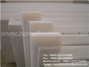 China White Marble Stair Treads
