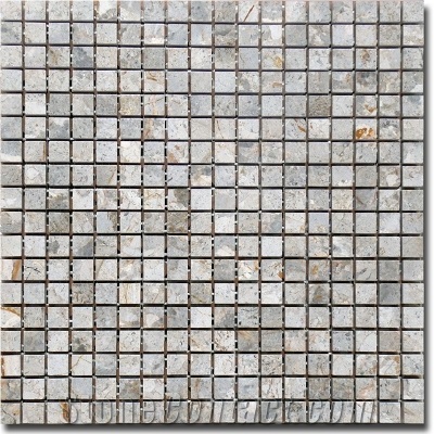 Grey Marble Mosaic Tile, Vietnam Grey Marble Mosaic