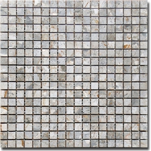 Grey Marble Mosaic Tile, Vietnam Grey Marble Mosaic