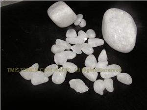 Vietnam Crystal White Marble Pebbles