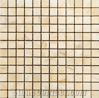 Yellow Nghe an Marble Mosaic Tile