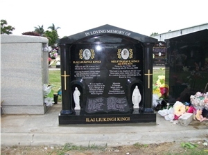 Black Granite Mausoleums, Columbarium, Shanxi Black Granite Columbarium