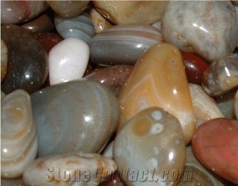 Colour Pebble Stone, Slate Pebble Stone