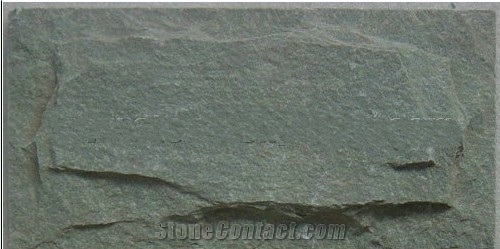 Mushroom Stone for Wall Tiles, Green Slate Mushroom Stone