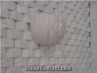 Shell Shape Wall Lamp, Coral Stone Beige Interior Lamp