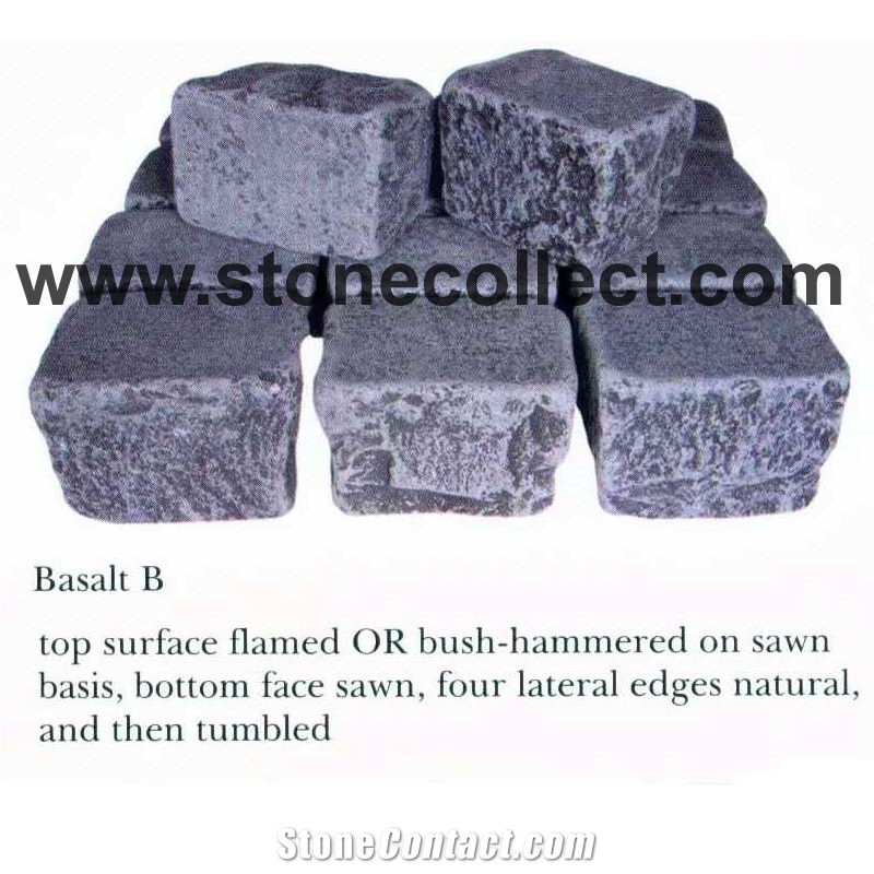Black Basalt Tumbled Paving Stone