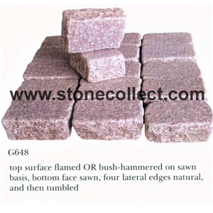 G648 Granite Tumbled Paving Stone