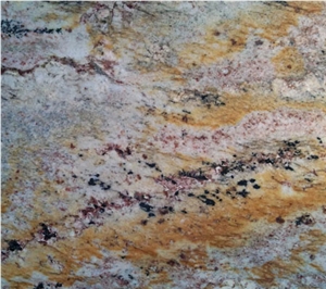 004 Desert Gold Granite Brazil, Brazil Yellow Granite Slabs & Tiles
