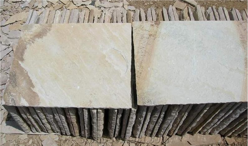 Mint Fossil Sandstone Tile