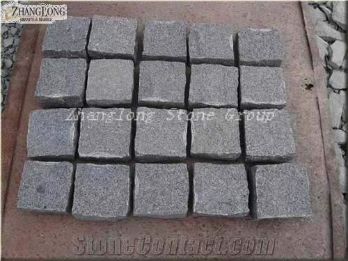 Padang Dark Granite Cobble Stone, Padang Dark Black Granite Cobble Stone