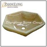 Yellow Onxy Sink, Yellow Onyx Sink