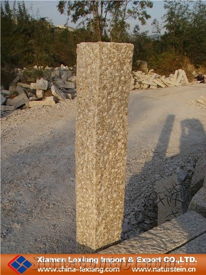 G682 Yellow Granite Palisade Stone