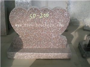 US Style Little Monuments Model, Red Granite Monuments