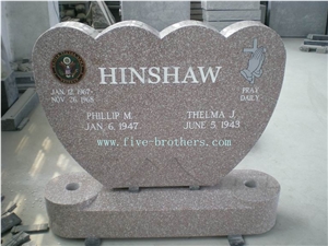 US Style Monuments& Tombstones, Red Granite Tombstones