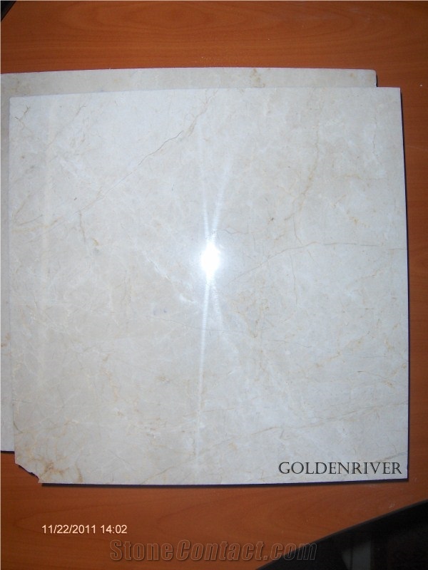 Golden River Marble Tile, Turkey Beige Marble