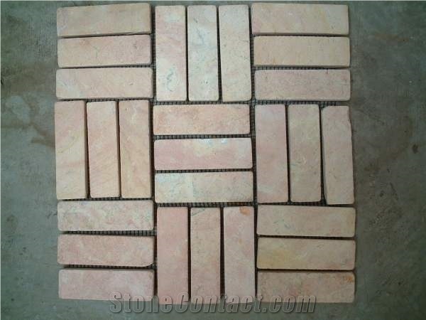 Pink Slate Mosaic, Yellow Slate Mosaic