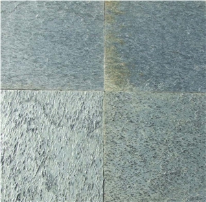 Silver Shine Slate Tile, India Grey Slate