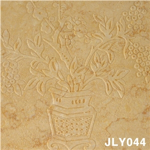 3D Beige Stone Feature Wall Panel, Beige Marble Wall Panel