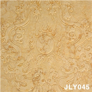3D CNC Beige Stone Wall Panel, Beige Marble Wall Panel