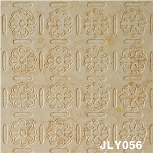 3D CNC Natural Beige Outdoor Feature Wall Panels, Beige Marble Wall Panels