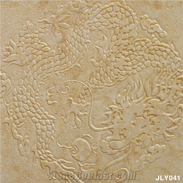 3d Cnc Natural Sunny Beige Stone Panel, Beige Marble Building, Walling