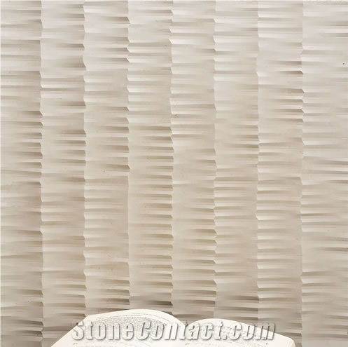 3D CNC Purple Sandstone Wall Carving Panel, Lilac Sandstone Wall