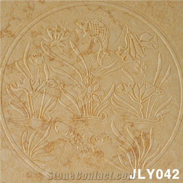Natural Beige 3D Decorative Wall Panel, Beige Marble Wall Panel