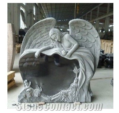 Angel Headstones, China Black Granite Headstones