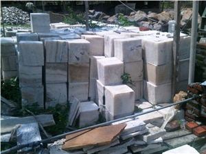 Alabaster Stone Blocks, Indonesia White Alabaster