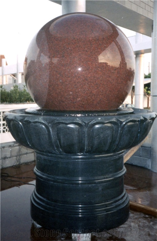 Floating Stone Sphere Fountain