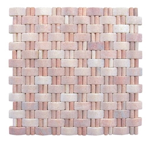 Marble Mosaic, Mosaic Pink Marble
