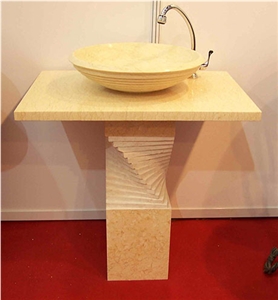 Stone Basins, Basin Beige Marble Basins