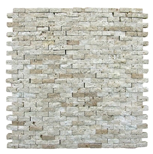 Travertine Mosaic, Mosaic Grey Travertine