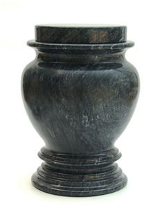 Urn-011, Black Marble Urn